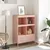 Produktbild 3 för Högskåp rosa 68x39x101,5 cm stål