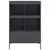 Produktbild 6 för Högskåp antracit 68x39x101,5 cm stål