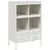 Produktbild 2 för Högskåp vit 68x39x101,5 cm stål