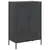 Produktbild 2 för Högskåp svart 68x39x101,5 cm stål