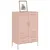 Produktbild 4 för Högskåp rosa 68x39x101,5 cm stål