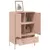 Produktbild 5 för Högskåp rosa 68x39x101,5 cm stål