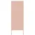 Produktbild 7 för Högskåp rosa 68x39x101,5 cm stål