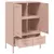 Produktbild 9 för Högskåp rosa 68x39x101,5 cm stål