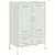 Produktbild 2 för Högskåp vit 68x39x101,5 cm stål