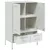 Produktbild 9 för Högskåp vit 68x39x101,5 cm stål