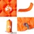 Produktbild 5 för Uppblåsbar campingmadrass 1 person orange 190x58x6 cm