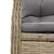 Produktbild 6 för Matgrupp för trädgården med dynor 9 delar beige konstrotting