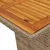 Produktbild 7 för Matgrupp för trädgården med dynor 7 delar beige konstrotting