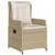 Produktbild 3 för Matgrupp för trädgården med dynor 7 delar beige konstrotting