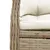 Produktbild 6 för Matgrupp för trädgården med dynor 9 delar beige konstrotting