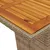 Produktbild 7 för Matgrupp för trädgården med dynor 9 delar beige konstrotting