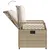 Produktbild 6 för Matgrupp för trädgården med dynor 5 delar beige konstrotting
