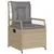 Produktbild 3 för Matgrupp för trädgården med dynor 9 delar beige konstrotting