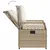 Produktbild 5 för Matgrupp för trädgården med dynor 7 delar beige konstrotting