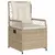 Produktbild 3 för Matgrupp för trädgården med dynor 9 delar beige konstrotting