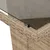 Produktbild 7 för Matgrupp för trädgården med dynor 9 delar beige konstrotting