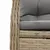 Produktbild 6 för Matgrupp för trädgården med dynor 5 delar beige konstrotting