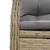 Produktbild 6 för Matgrupp för trädgården med dynor 5 delar beige konstrotting