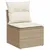 Produktbild 3 för Matgrupp för trädgården med dynor 8 delar beige konstrotting