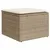Produktbild 6 för Matgrupp för trädgården med dynor 8 delar beige konstrotting