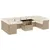 Produktbild 2 för Loungegrupp för trädgården m. dynor 11 delar beige konstrotting