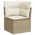 Produktbild 4 för Soffgrupp för trädgården med dynor 9 delar beige konstrotting