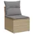 Produktbild 3 för Loungegrupp för trädgården m. dynor 11 delar beige konstrotting