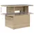 Produktbild 7 för Loungegrupp för trädgården m. dynor 11 delar beige konstrotting