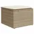 Produktbild 4 för Matgrupp för trädgården med dynor 7 delar beige konstrotting