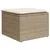 Produktbild 4 för Loungegrupp för trädgården m. dynor 11 delar beige konstrotting