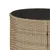 Produktbild 11 för Loungegrupp för trädgården 3 delar beige halvrund konstrotting