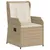 Produktbild 6 för Loungegrupp för trädgården med dynor 6 delar konstrotting beige