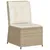 Produktbild 6 för Loungegrupp för trädgården med dynor 5 delar konstrotting beige