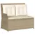 Produktbild 3 för Loungegrupp för trädgården med dynor 3 delar konstrotting beige