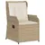 Produktbild 7 för Loungegrupp för trädgården med dynor 6 delar konstrotting beige