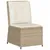 Produktbild 7 för Loungegrupp för trädgården med dynor 5 delar konstrotting beige