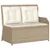 Produktbild 4 för Loungegrupp för trädgården med dynor 6 delar konstrotting beige