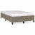 Produktbild 2 för Sängram taupe 120x190 cm tyg