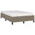 Produktbild 4 för Sängram taupe 120x190 cm tyg