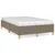 Produktbild 2 för Sängram taupe 120x190 cm tyg