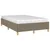 Produktbild 4 för Sängram taupe 120x190 cm tyg
