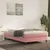 Produktbild 3 för Ramsäng med madrass rosa 120x190 cm sammet