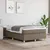 Produktbild 3 för Ramsäng med madrass taupe 120x190 cm tyg