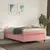 Produktbild 3 för Ramsäng med madrass rosa 120x190 cm sammet