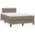 Produktbild 2 för Ramsäng med madrass taupe 120x190 cm tyg