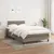 Produktbild 3 för Ramsäng med madrass taupe 120x190 cm tyg