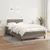 Produktbild 3 för Ramsäng med madrass taupe 120x190 cm tyg