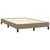 Produktbild 4 för Ramsäng med madrass taupe 120x190 cm tyg