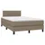 Produktbild 2 för Ramsäng med madrass taupe 120x190 cm tyg